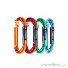 DMM PerfectO Straight Gate 4er Schnappkarabiner-Set-Mehrfarbig-One Size