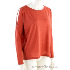 Super Natural Jonser LS Damen Shirt-Orange-XS
