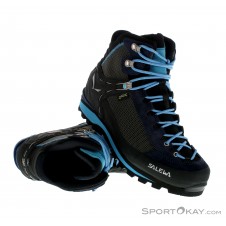 Salewa Crow GTX Damen Bergschuhe Gore-Tex-Blau-7,5