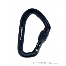 Black Diamond Hotforge Screwgate Schraubkarabiner-Schwarz-One Size