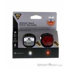 Topeak WhiteLite Race & RedLite Race Combo Leuchten-Set-Mehrfarbig-One Size