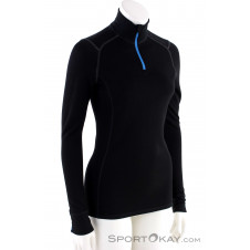 Ortovox 210 Supersoft Zip Neck Damen Shirt-Schwarz-M