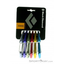 Black Diamond Hoodwire Rackpack 6er Schnappkarabiner-Set-Mehrfarbig-One Size