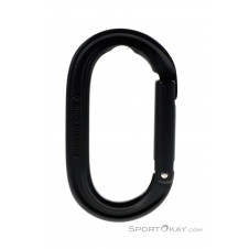 Black Diamond Oval Keylock Schnappkarabiner-Schwarz-One Size