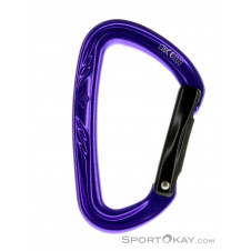 Black Diamond Nitron Straight Schnappkarabiner-Lila-One Size
