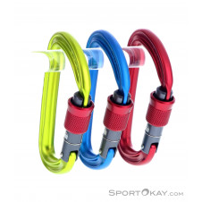 Ocun Falcon Screw 3er Schraubkarabiner-Set-Mehrfarbig-One Size