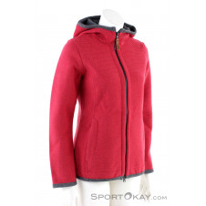 CMP Jacket Fix Hood Damen Outdoorsweater-Rot-36