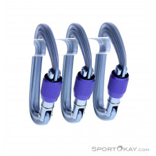 Black Diamond Liteforge Screwgate 3er Schraubkarabiner-Set-Grau-One Size