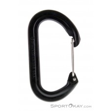 Black Diamond Oval Wire Schnappkarabiner-Schwarz-One Size