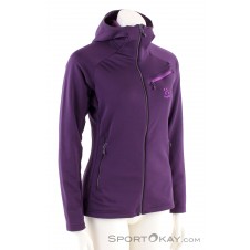 Haglöfs Khione Mid Hood Damen Skisweater-Lila-XS