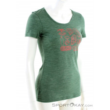 Ortovox 120 Cool Puzzle Damen T-Shirt-Grün-M
