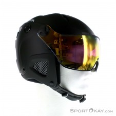 Alpina Attelas Visor QVM Skihelm-Schwarz-53-58