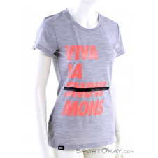 Mons Royale Viva La Tee Damen T-Shirt-Grau-M