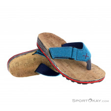 Doghammer Quaxi Kork Wollfilz Damen Flip Flop-Türkis-38