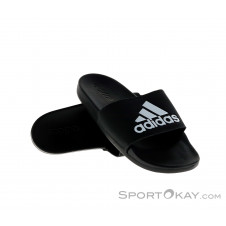 adidas Cloudfoam Plus Logo Adilette Freizeitsandalen-Schwarz-6