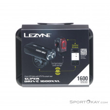 Lezyne Super Drive 1600XXL Box Fahrradlicht vorne-Schwarz-One Size