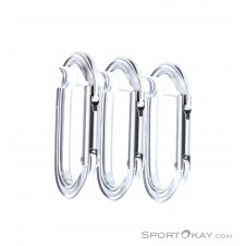 Black Diamond Oval Carabiner 3er Schnappkarabiner-Set-Grau-One Size