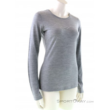 Ortovox 185 Merino Mountain LS Damen Funktionsshirt-Grau-M