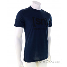 Super Natural Logo Tee Herren T-Shirt-Blau-S