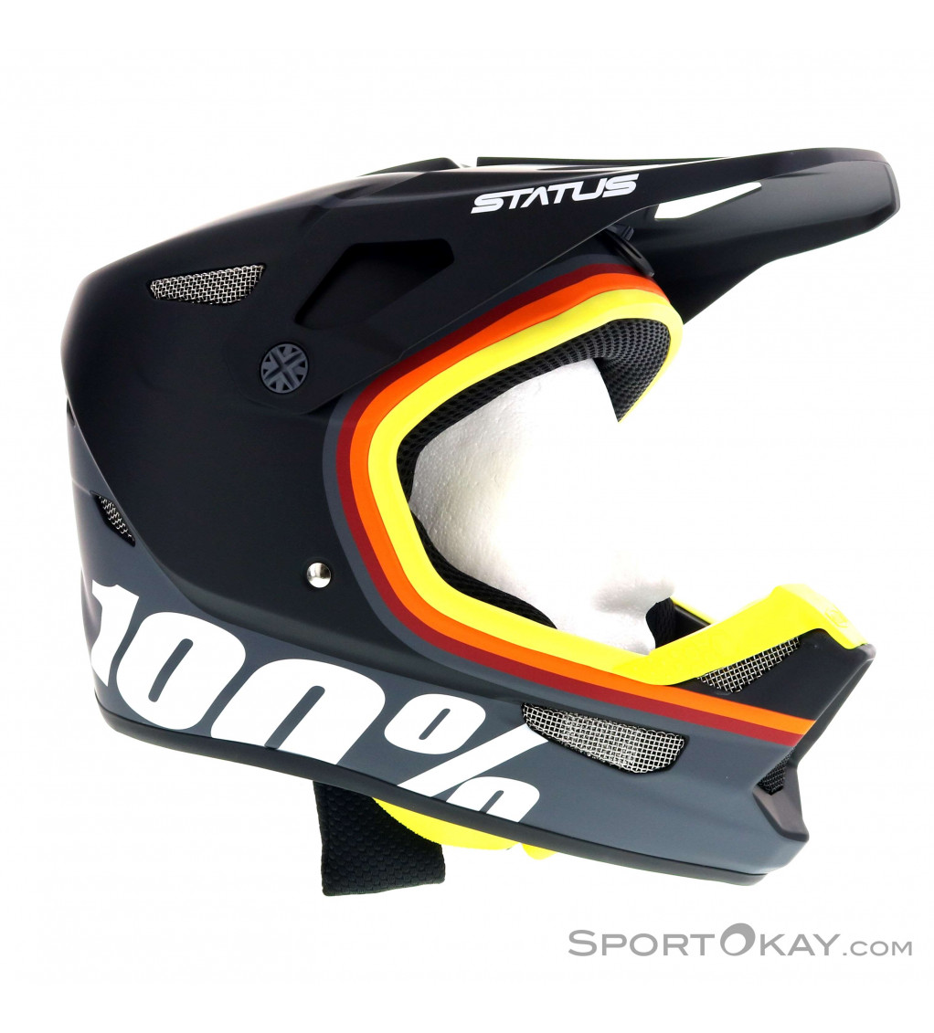 100% Status Giovani Casco Integrale - Downhill \u0026 Freeride - Caschi - Bike -  Tutti