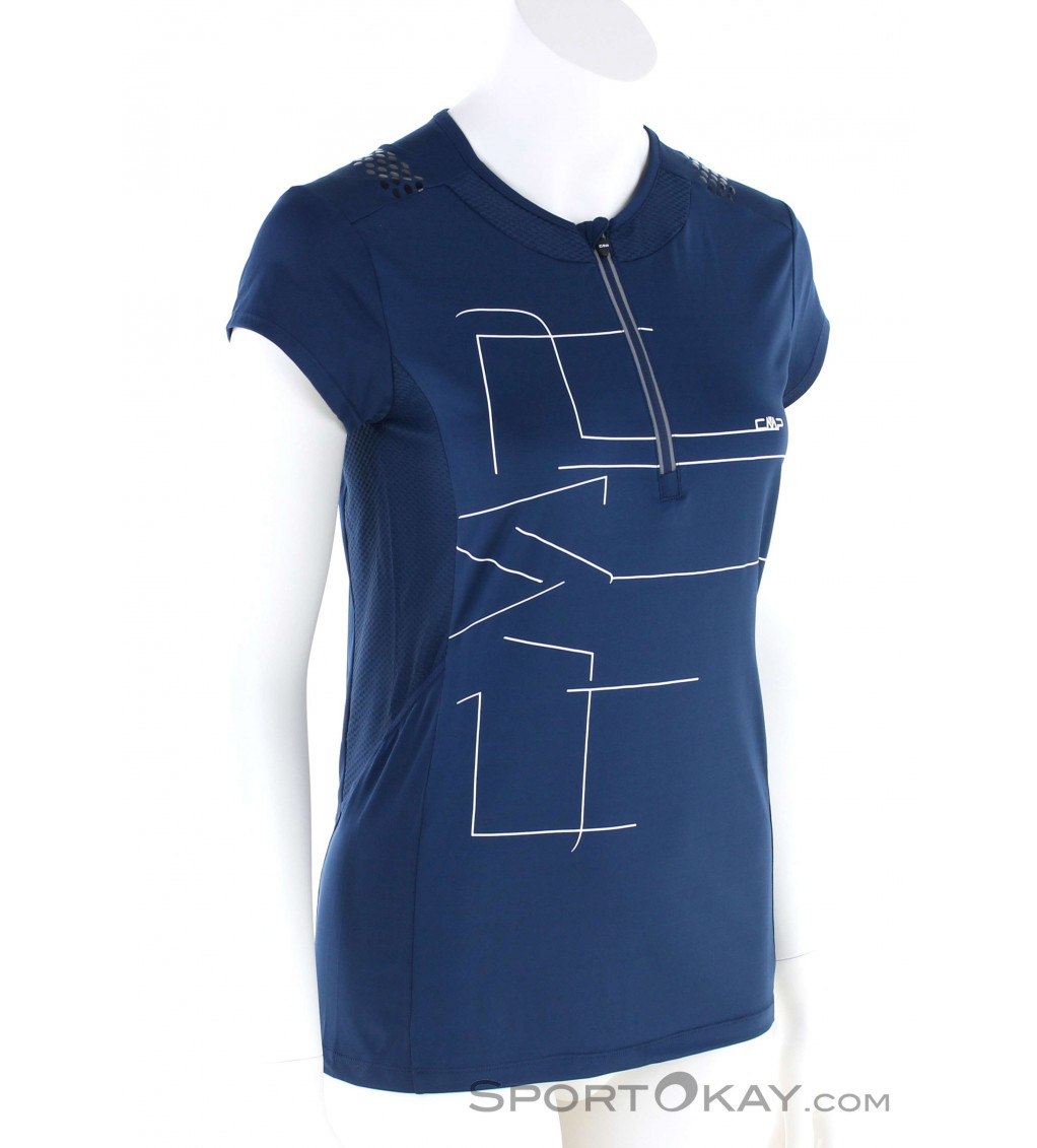 CMP Half Zip Donna Maglietta - T-Shirt \u0026 magliette - Abbigliamento da  ciclismo - Bike - Donna