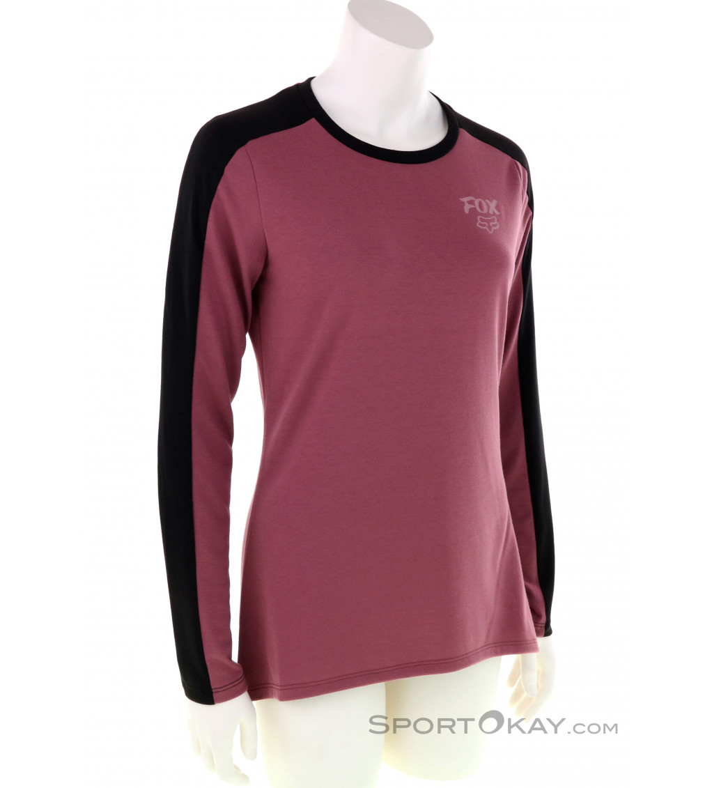 Fox Ranger Drirelease Mid LS Jersey Donna Maglia da Bici - T-Shirt \u0026  magliette - Abbigliamento da ciclismo - Bike - Donna