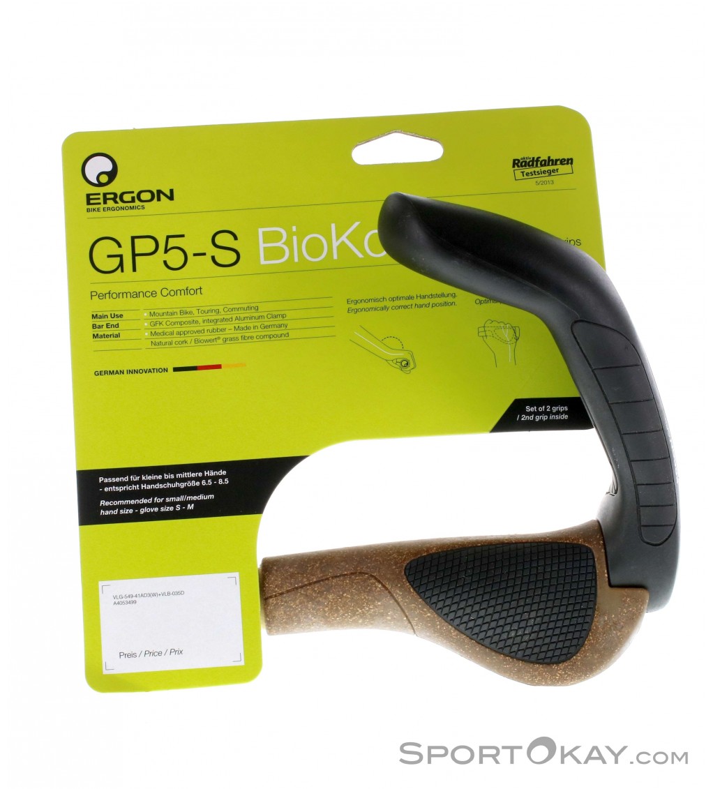 ergon manopole gp5 per manubrio bicicletta