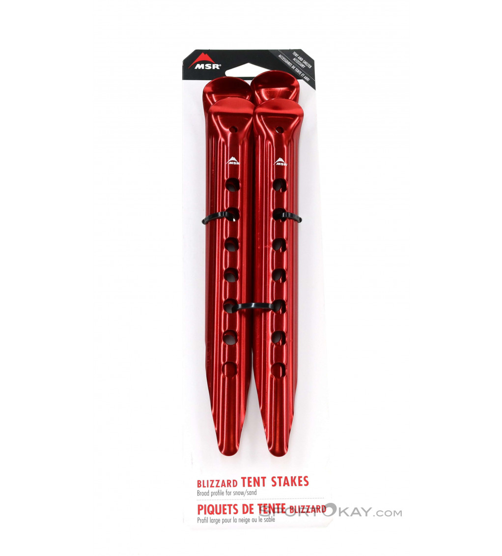 Color Red MSR Blizzard Stake Kit 4 Units