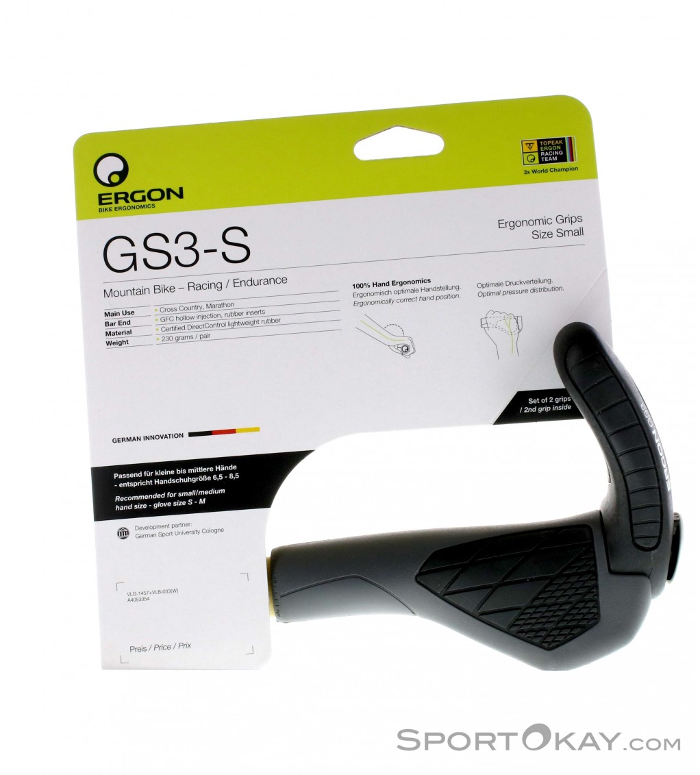 Small Ergon Unisexs GP5 Grips Black