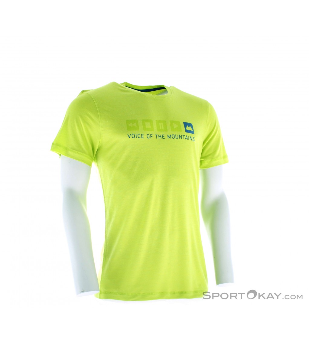 Ortovox Merino Cool Print Ss Voice Herren T Shirt Shirts T Shirts Fitness Clothing Fitness All