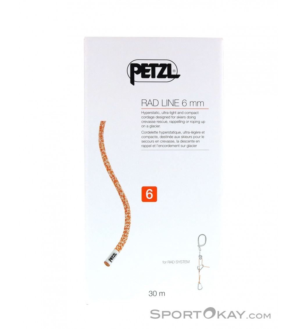 Petzl Rad Line 6mm 30m Rope Other Ski Touring Accessory Ski Touring All