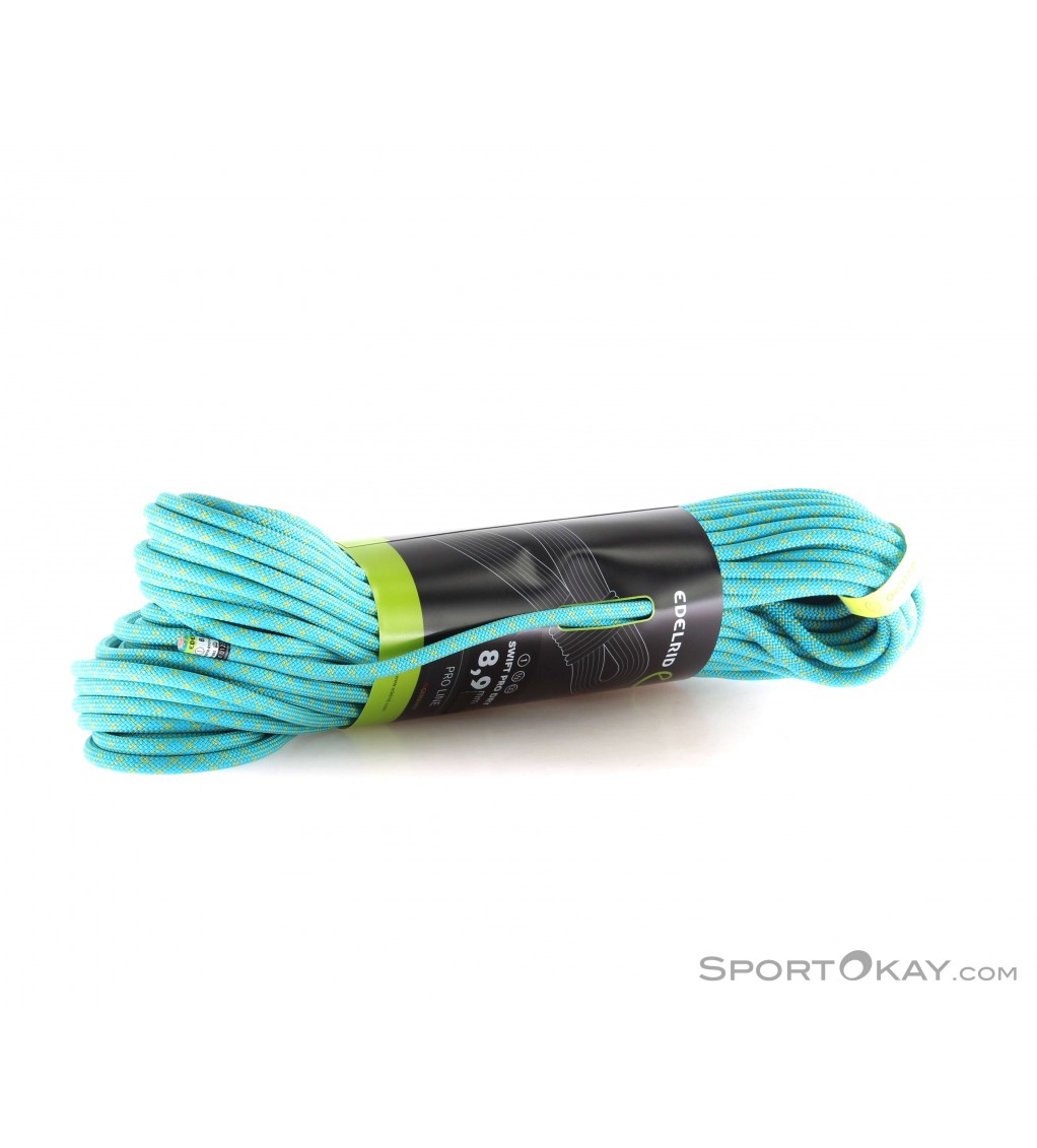 Edelrid Swift Pro Dry 8 9mm Climbing Rope 50m Single Rope Climbing Ropes Accessory Cords Climbing All