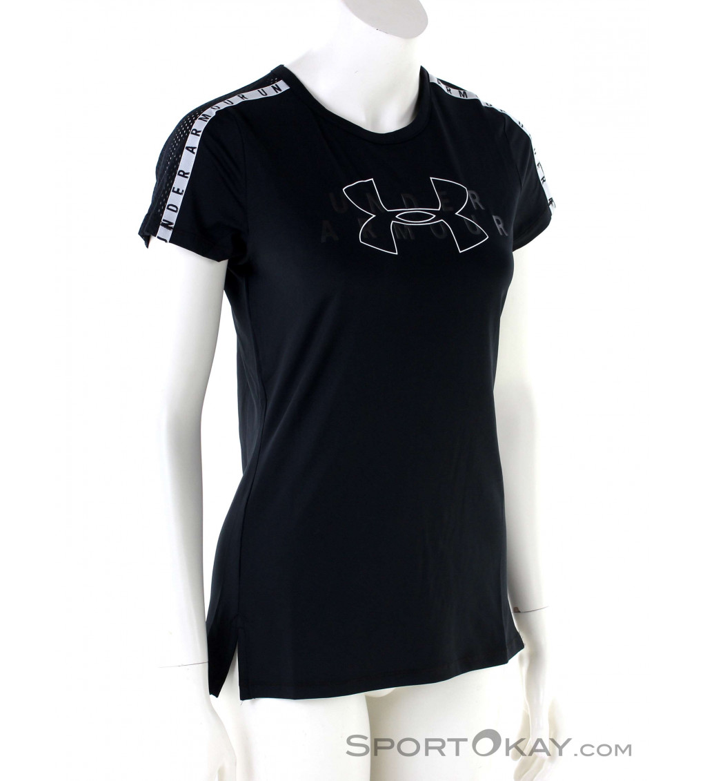 Under Armour Damen Sport-Fitness-T-Shirt UA Graphic Sportstyle schwarz 