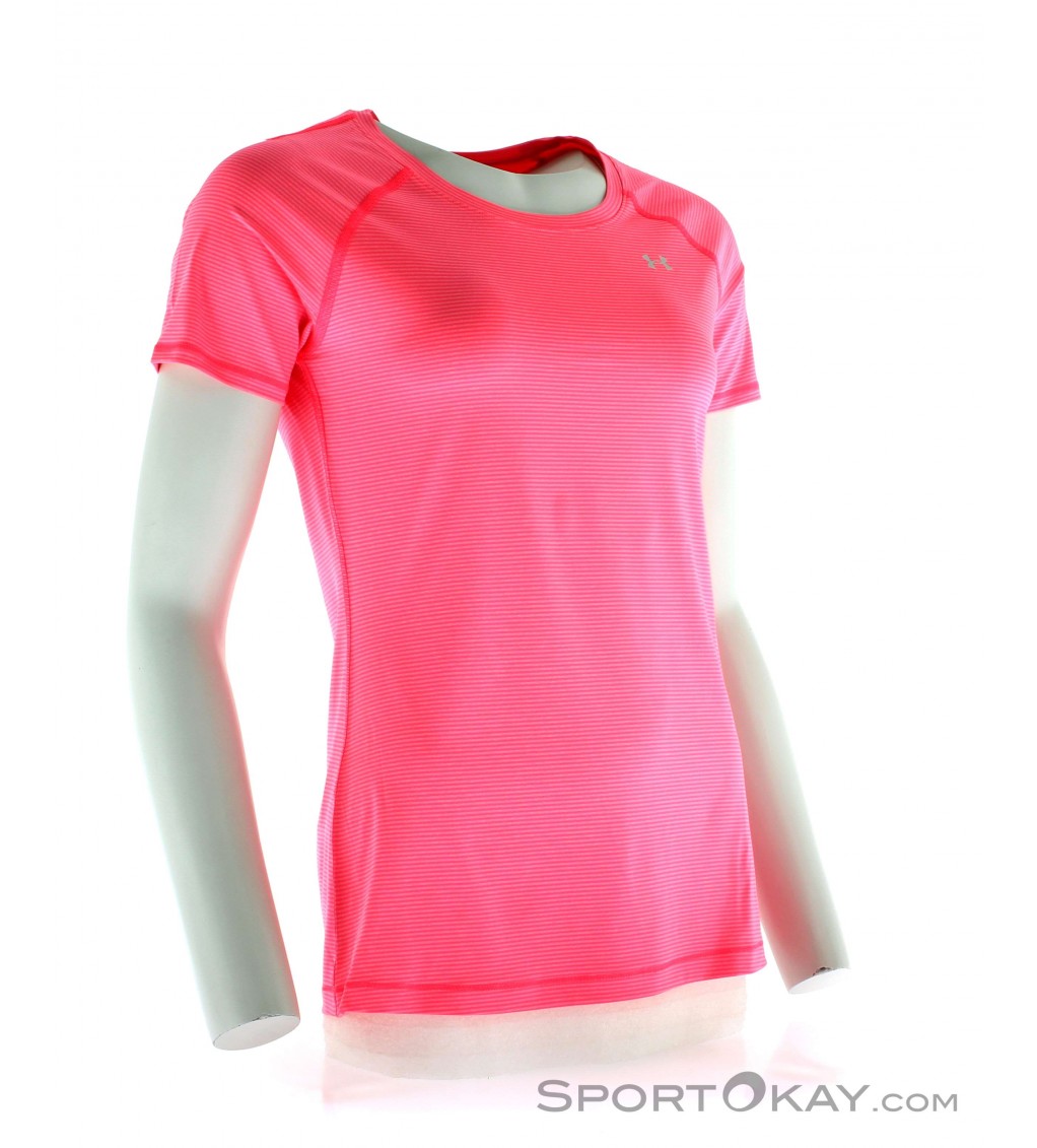 Under Armour Alpha Stripe Ss Womens Fitness Shirt Shirts T