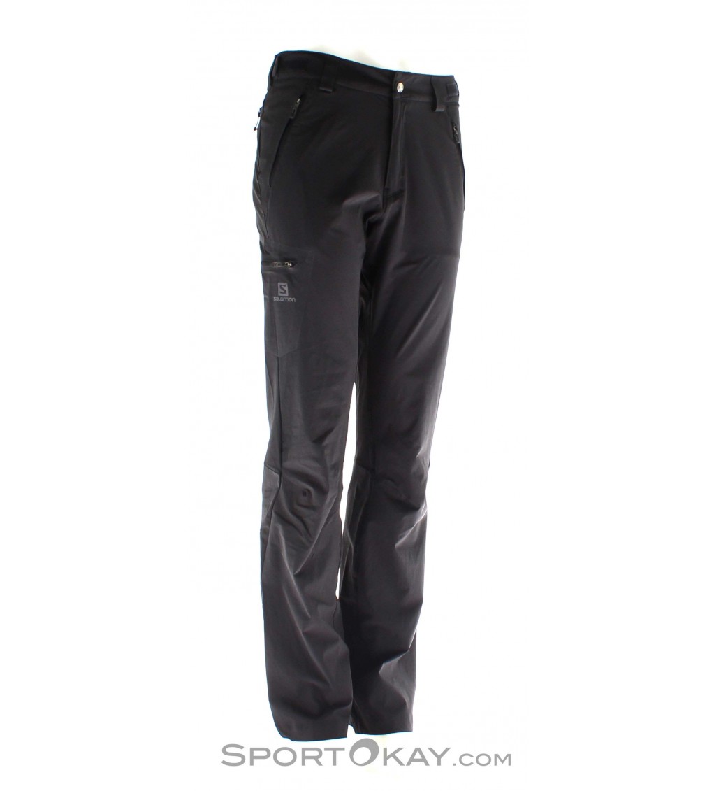 Salomon Wayfarer Pant Mens Outdoor Pants Short Cut Pants Salomon WAYFARER WINTER PANT M, Dark Cloud Free Shipping
