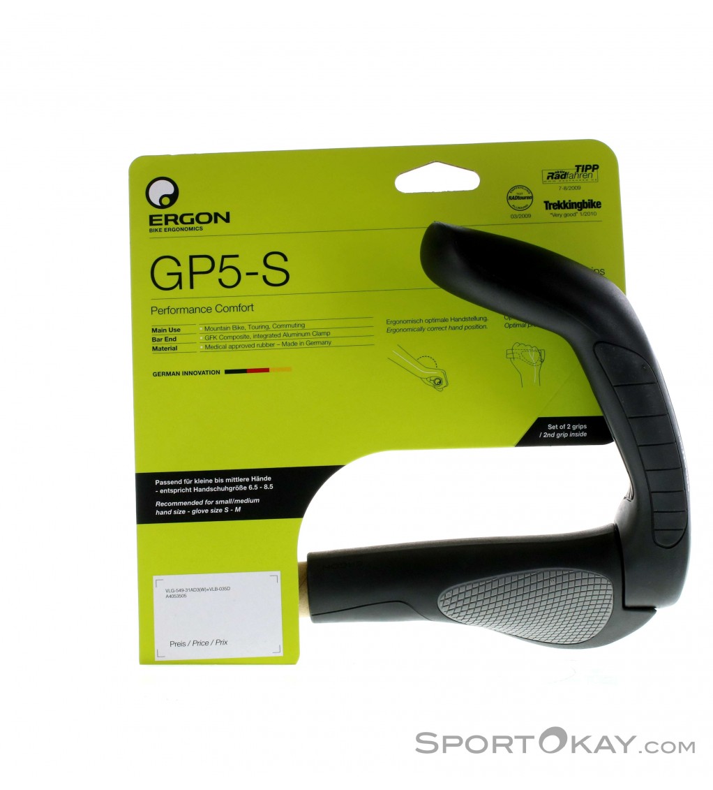 Small Ergon Unisexs GP5 Grips Black