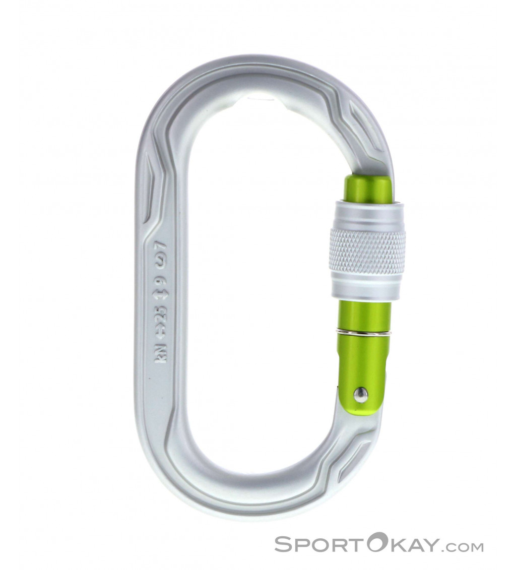 Edelrid Oval Power 2500 Screw Carabiner Screw Lock Carabiner Express Sets Carabiners Slings Climbing All