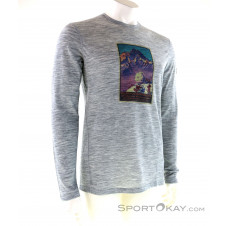 Super Natural Digital Print LS Swiss Collage Mens T-Shirt